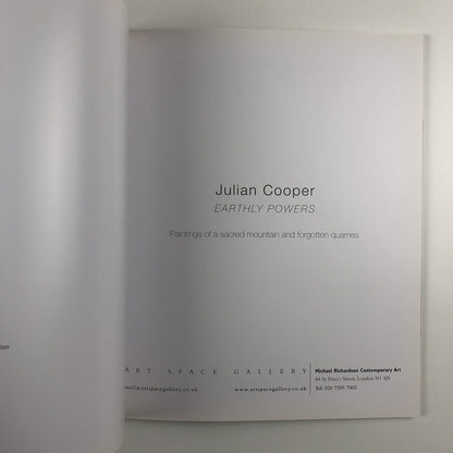 Julian Cooper – Earthly Powers Paintings | Art Space Gallery catalogue, 2007
