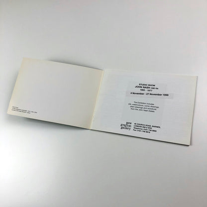 John Nash Studio Show | New Grafton Gallery catalogue, November 1999