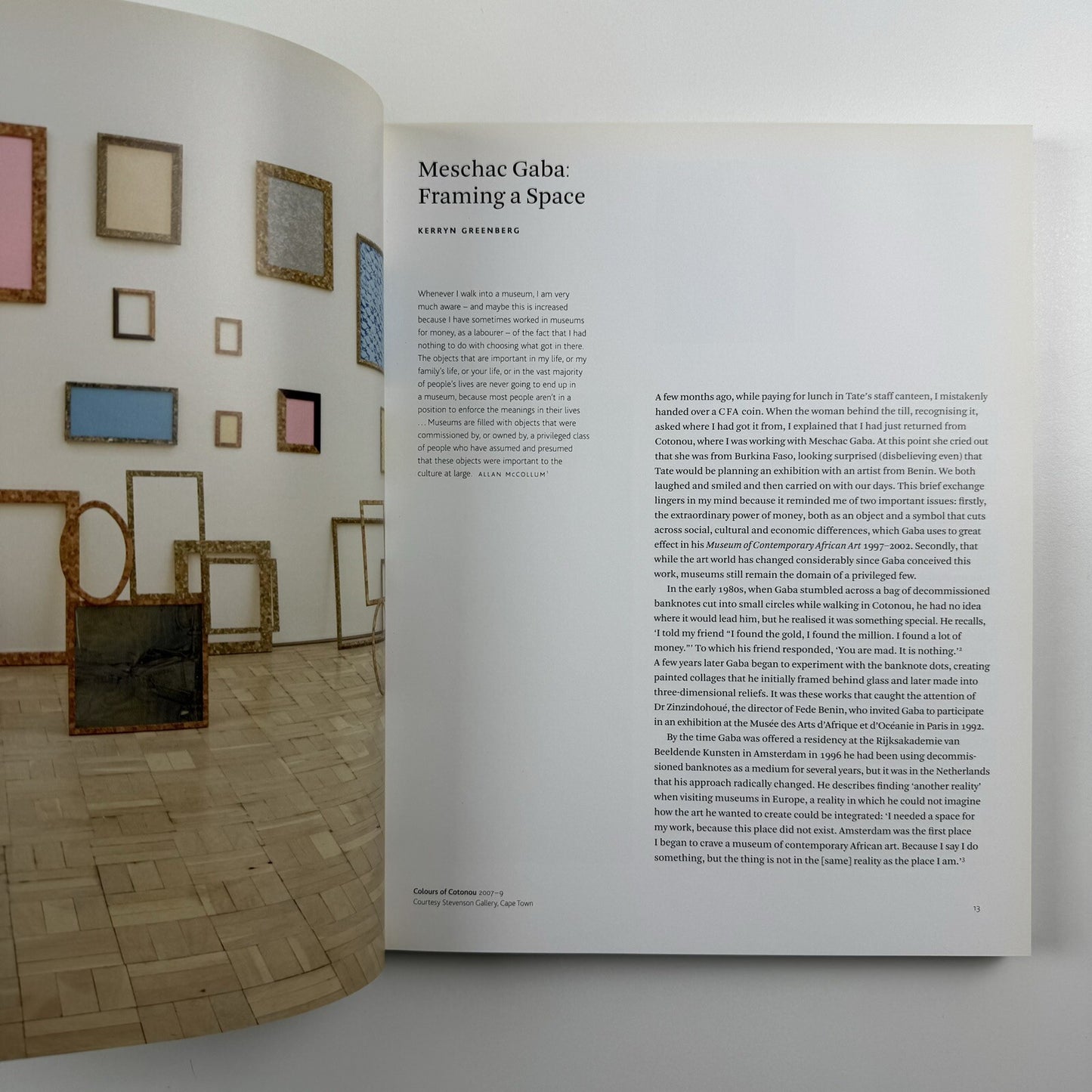 Meschac Gaba | Museum of Contemporary African Art | Tate 2013 catalogue