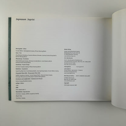 Miriam Vlaming. Vormorgen | Kerber, 2007 catalogue