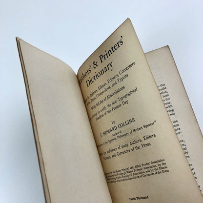 Authors' and Printers' Dictionary by F. Howard Collins | Henry Frowde, 1909