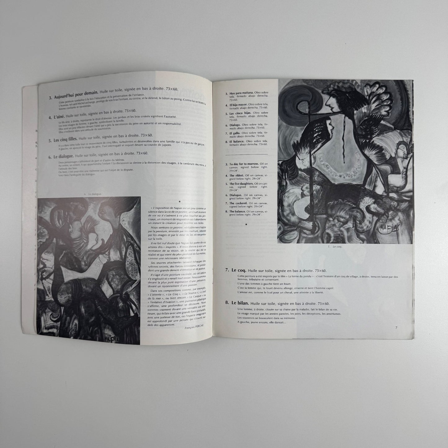Gilbert Napias paintings. auction. Claude Robert Drouot 6 February 1984
