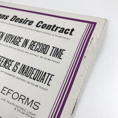 One-Line Specimens of Ludlow Typefaces | Type specimens booklet | Ludlow Typograph Company, Chicago | Undated, 1930s?