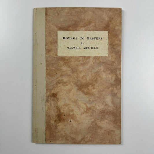 Homage to Masters by Maxwell Armfield | Privately printed, c.1949