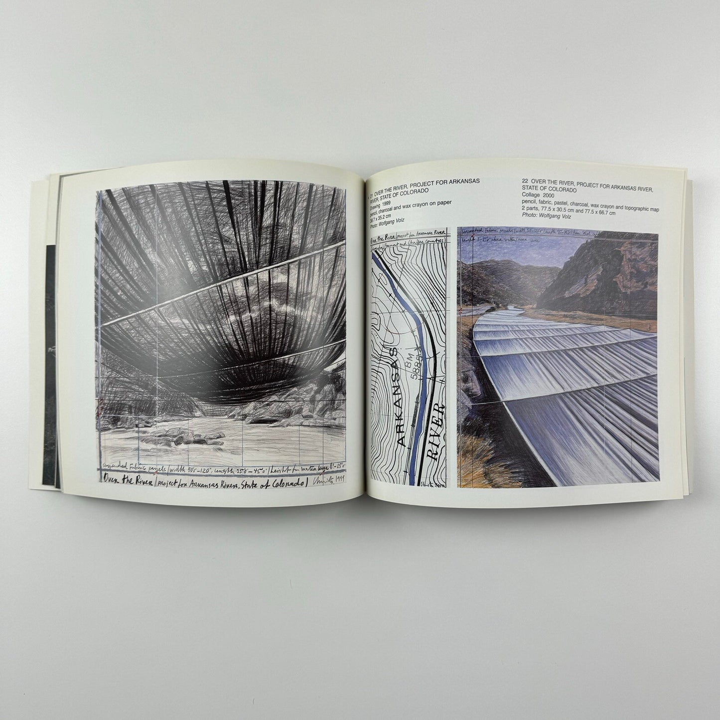 Christo and Jeanne-Claude. Over the River project for Arkansas River | Annely Juda catalogue
