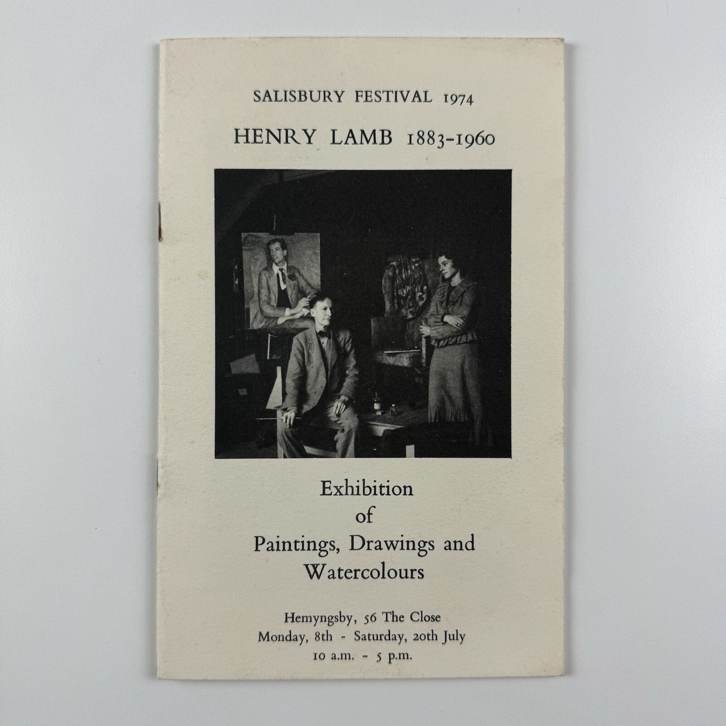 Henry Lamb Paintings, Drawings & Watercolours | Salisbury Festival catalogue, 1974