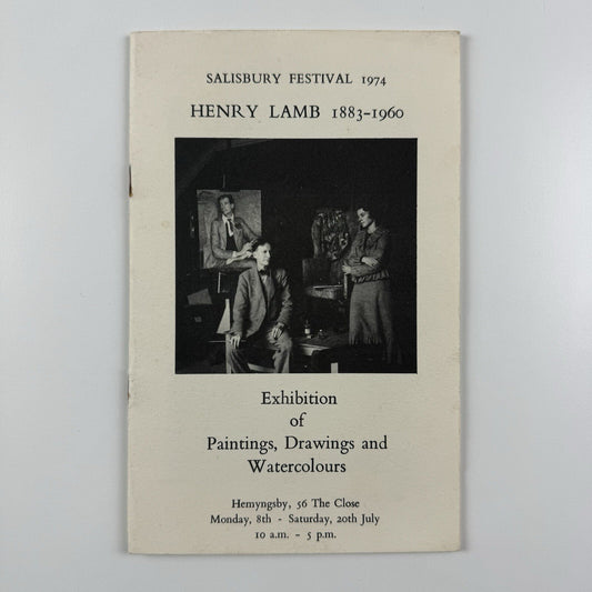 Henry Lamb Paintings, Drawings & Watercolours | Salisbury Festival catalogue, 1974