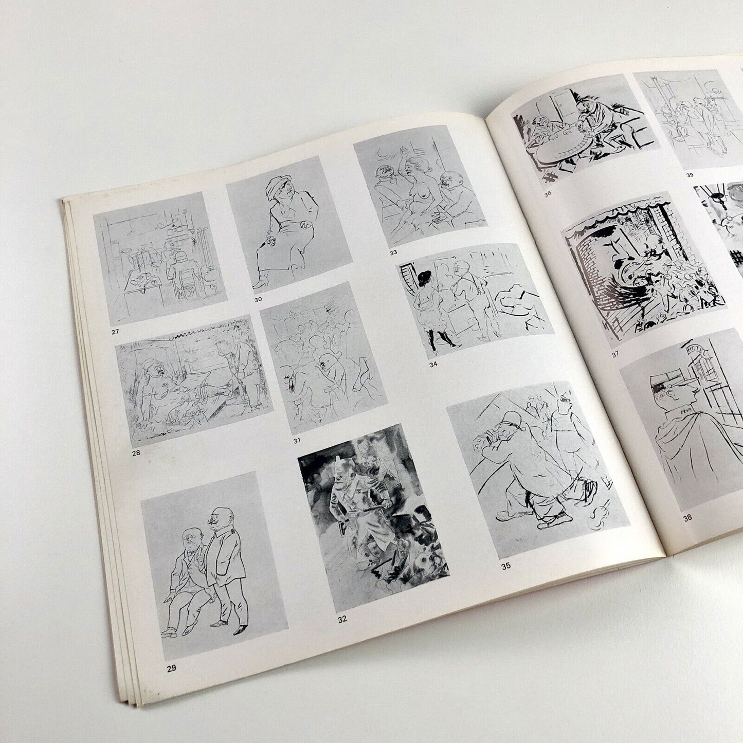 George Grosz | Marlborough exhibition catalogue, April 1968 | Design by Gordon House