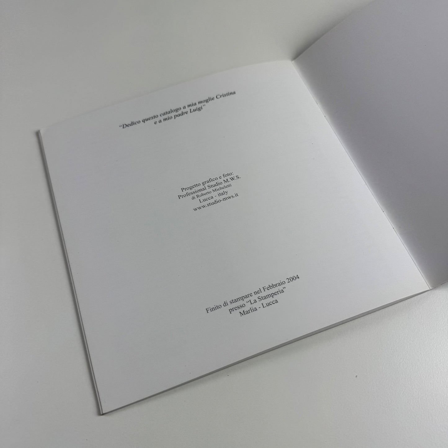 Pietro Soriani | studio exhibition catalogue Lucca, Italy, 2004