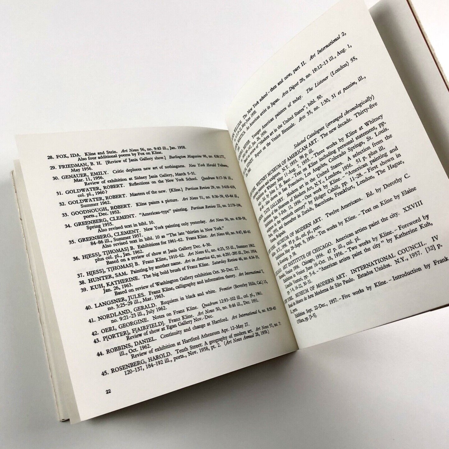 Franz Kline. A retrospective exhibition | Whitechapel Gallery, MOMA, New York. 1964
