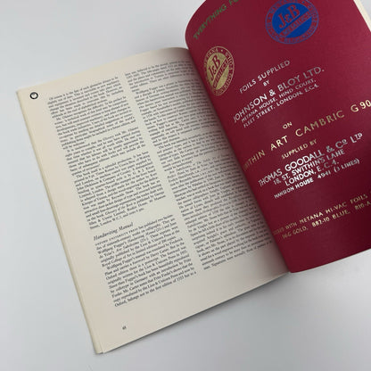 Book Design and Production | Vol 4 No 1 1961 | Printing News Ltd | Edited by James Moran