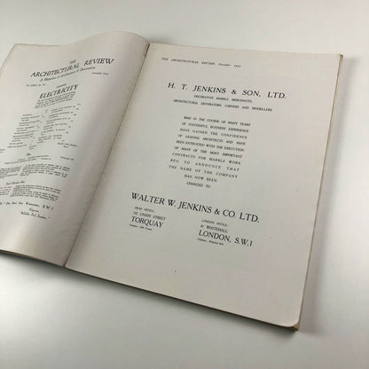 The Architectural Review | 'Electricity' issue | November 1933, LXXIV No. 444