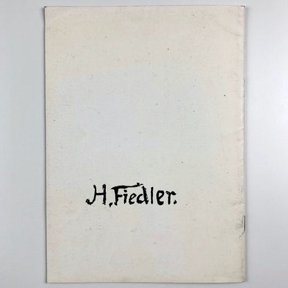 H. Fiedler | Stedelijk Museum exhibition catalogue | Cat. no. 315, 1962