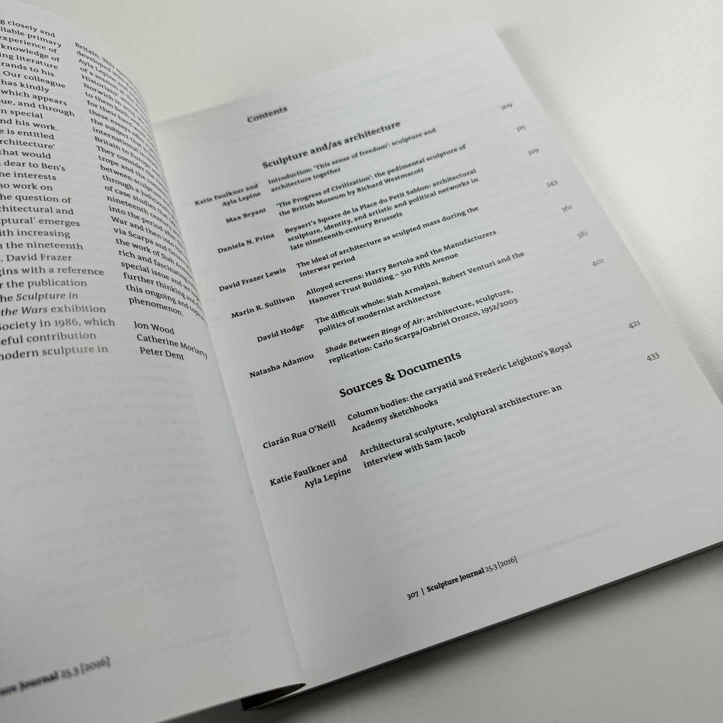 Sculpture Journal | Vol 25.3 2016 | Liverpool University Press and The Public Monuments and Sculpture Association *