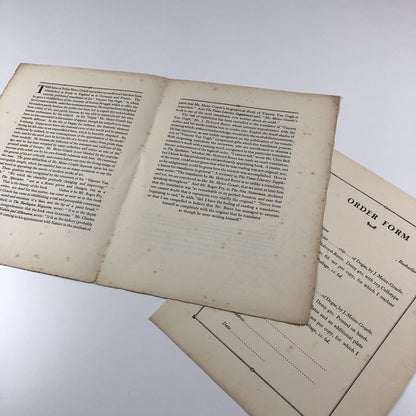 Prospectus for Degas by Julius Meier-Graefe | J. Holroyd Reece | Ernest Benn 1923