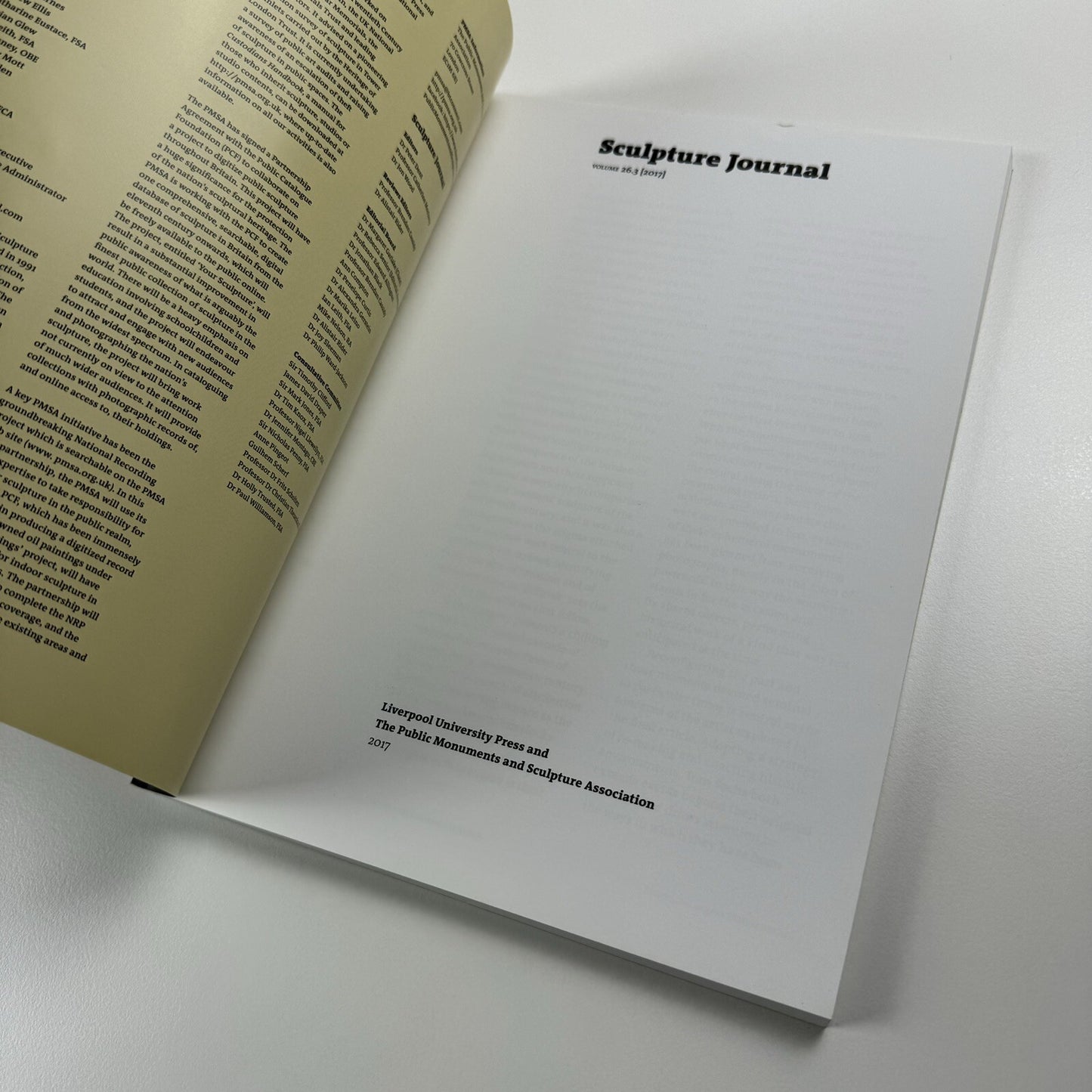 Sculpture Journal | Vol 26.3 2017 | Liverpool University Press and The Public Monuments and Sculpture Association
