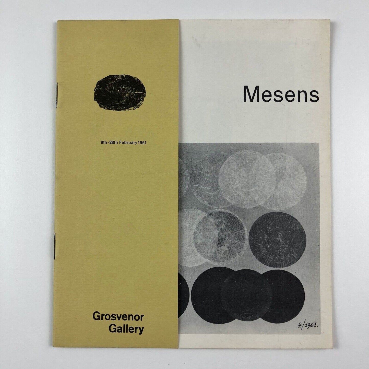 E.L.T. Mesens | Grosvenor Gallery exhibition catalogue | 1961