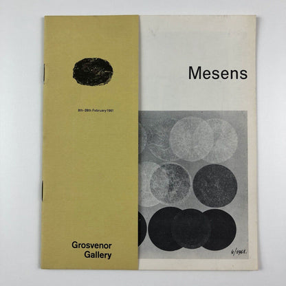 E.L.T. Mesens | Grosvenor Gallery exhibition catalogue | 1961