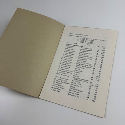 Catalogue Penwith Society Gallery autumn exhibition 1969