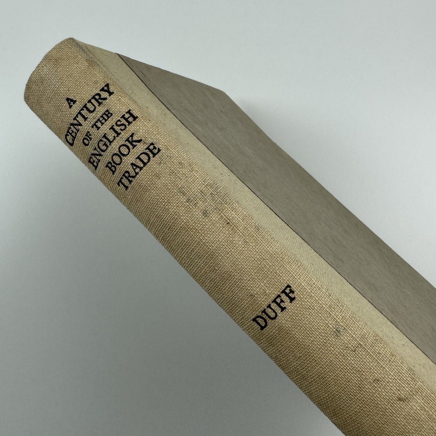 A century of the English book trade | E. Gordon Duff | Bibliographical Society, 1948