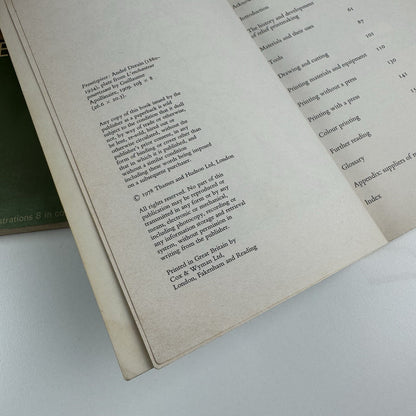 Etching and Engraving & Woodcut Printmaking by Walter Chamberlain | Two books, Thames & Hudson, 1978