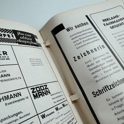 Gebrauchsgraphik International Advertising Art May 1929 Vol 6 no. 5 edited by Professor HK Frenzel