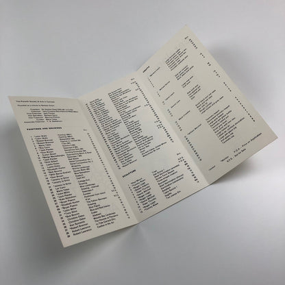 Folded card – The Penwith Society of Arts Summer Exhibition, 1965