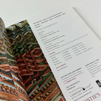 Modern & Contemporary Arab, Iranian & Turkish Art Part I Christie's Dubai 2012 sale reference 8059