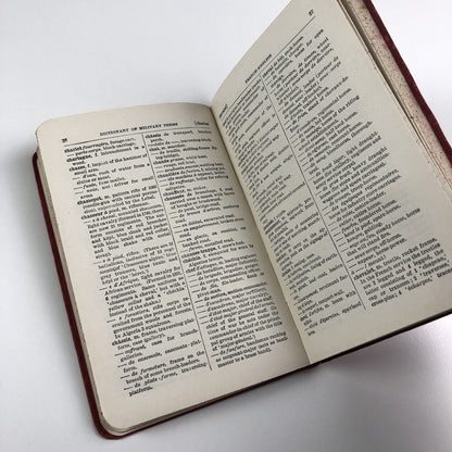 A Dictionary or English & French Military Terms | A. Barrère Part II, Hachette 1917