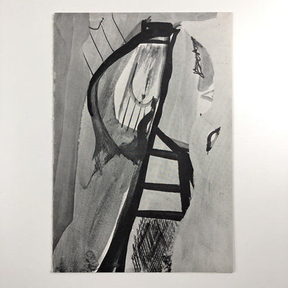 Folding card for Peter Lanyon Gouaches and Drawings 1939-1964 | Bear Lane Gallery, 1969 | introduction by Peter Bowness