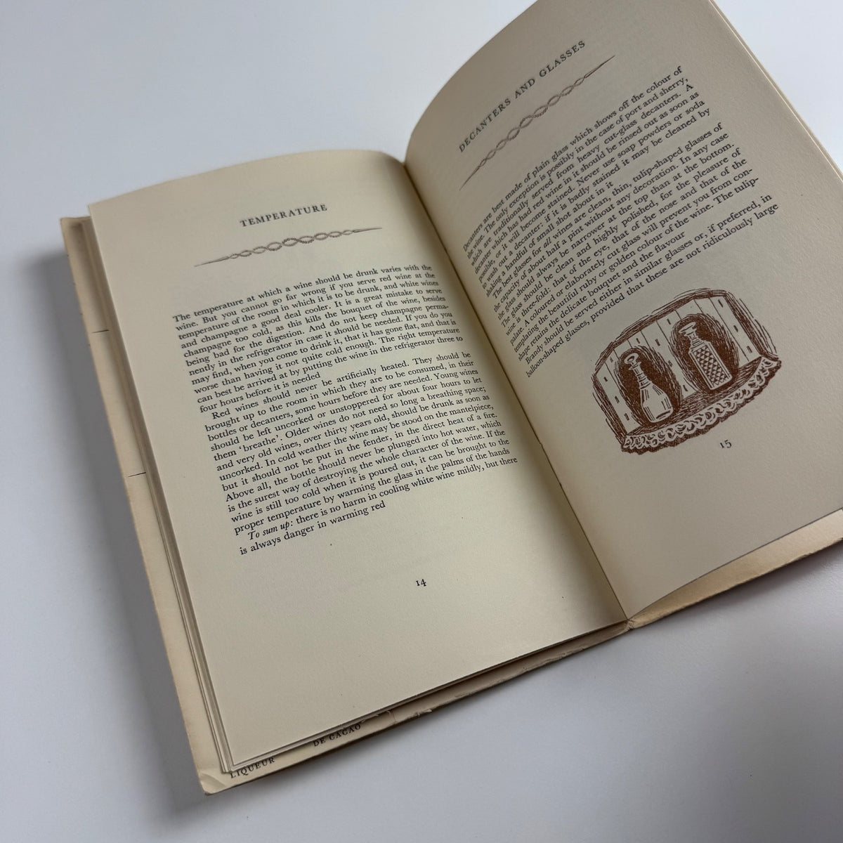 Fine Drinking: Ayala Champagne, Croizet Brandy, Rocher Liquers. Messrs Blumenthals, London, 1949 Printed at the  Curwen Press