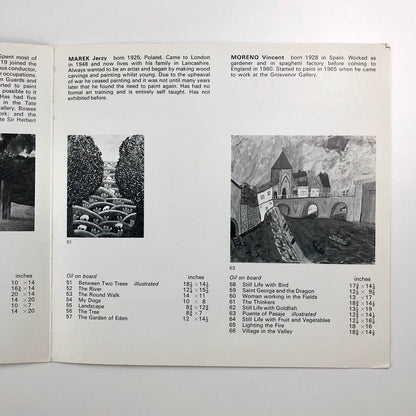 The Spontaneous Eye II – Grosvenor Gallery folded card, Nov-Dec 1968