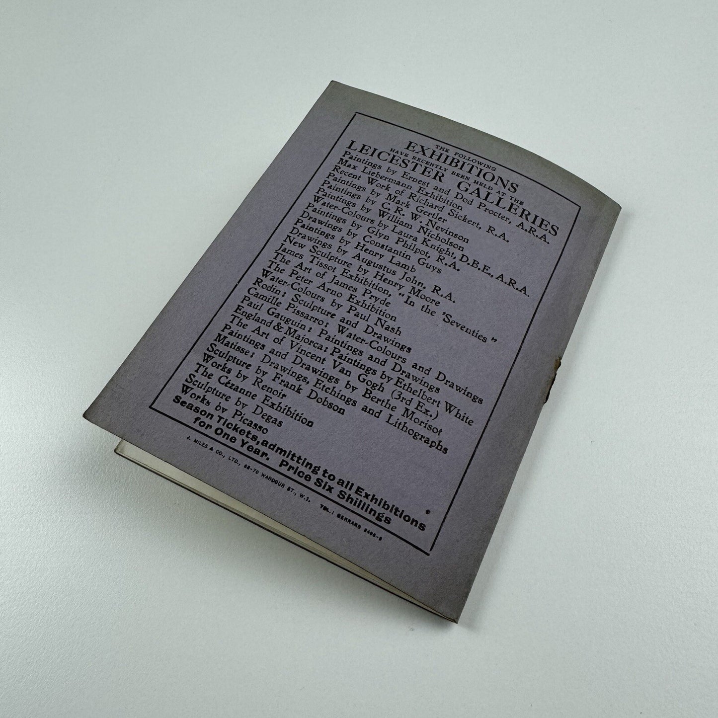 Jacob Epstein – Leicester Galleries | Ernest Brown & Phillips, March-April 1935