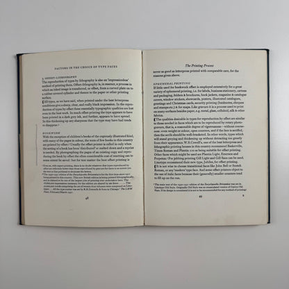 Factors in the Choice of Type Faces by Geoffrey Dowding | Wace & Co 1957