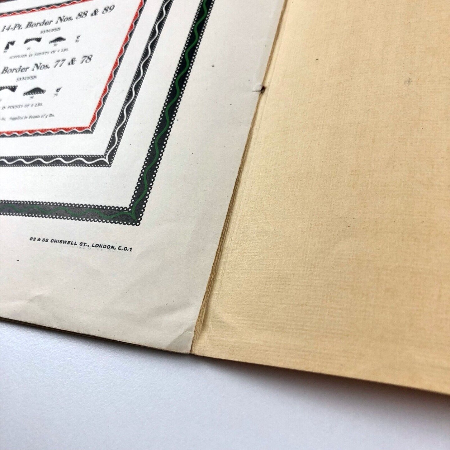 Christmas and New Year 1927-1928 Selected Types and Borders | H.W. Caslon & Co Ltd type specimen brochure