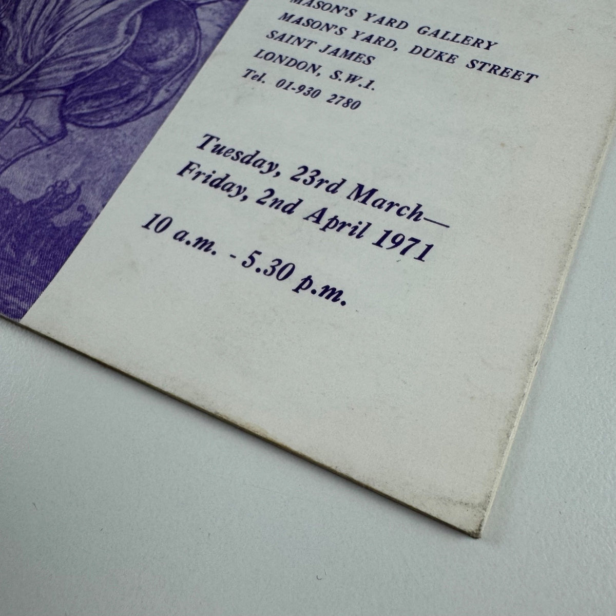 An Exhibition of Stained Glass Window Designs and Drawings by Louis Davis | Andrew Leslie Mason's Yard Gallery 1971