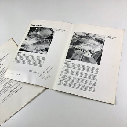Dave Prentice – As Old As The Hills | University of Nottingham 1986-87 signed leaflet