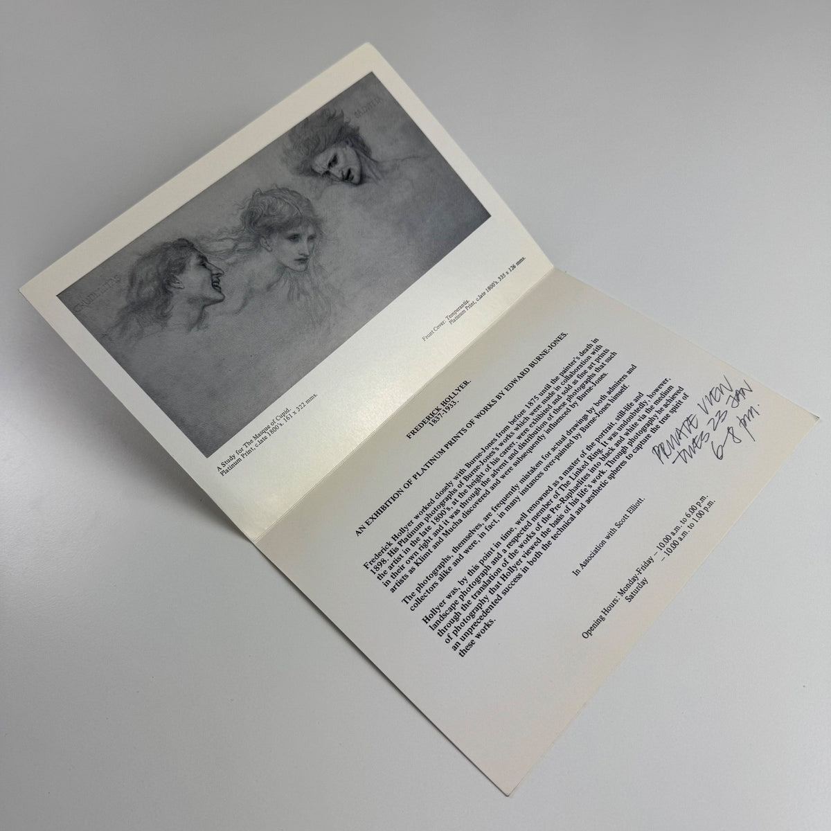 Frederick Hollyer Platinum prints Edward Burne-Jones Robert Self Gallery, 1979