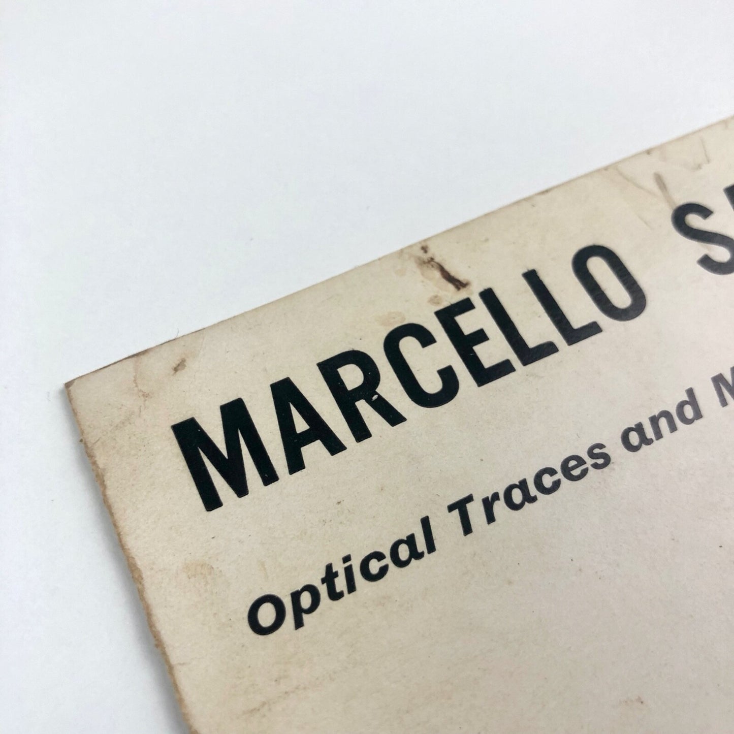 Marcello Salvadori. Optical Traces and Mobile Objects | Signals London, 1965 exhibition card