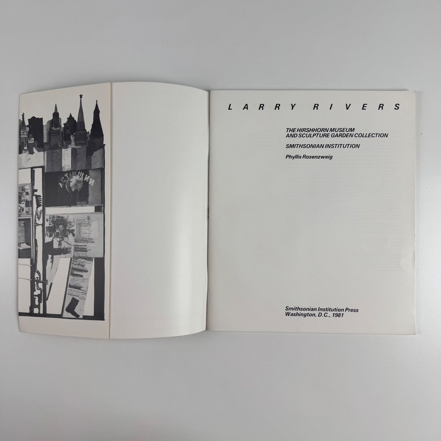 Larry Rivers | text Phyllis Rosenzweig | Smithsonian Institution and Hirshhorn Museum, 1981