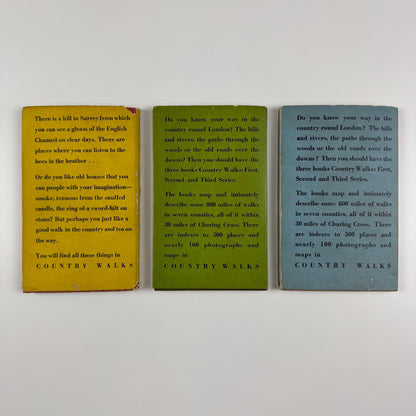 Country Walks London Transport (3 vols) by Charles White. Eric Ravilious woodcuts Vol 1 (1936); Vol 2 (second and revised edition 1938, first published 1936); Vol 3 (second and revised edition 1939, first published 1937)