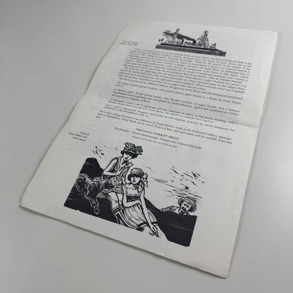 Prospectus for The Wood Engravings of Frank Martin by Hal Bishop | Previous Parrot Press, 1998