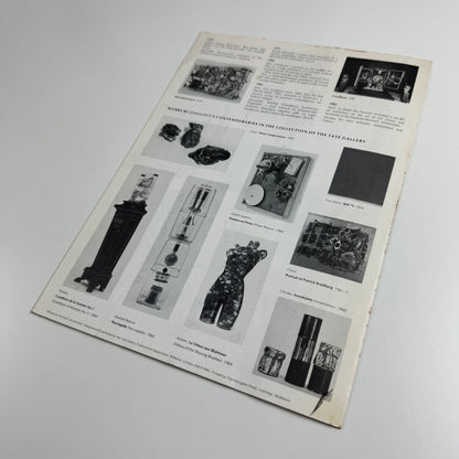 Gallery guide Tinguely |Tate Gallery 1982