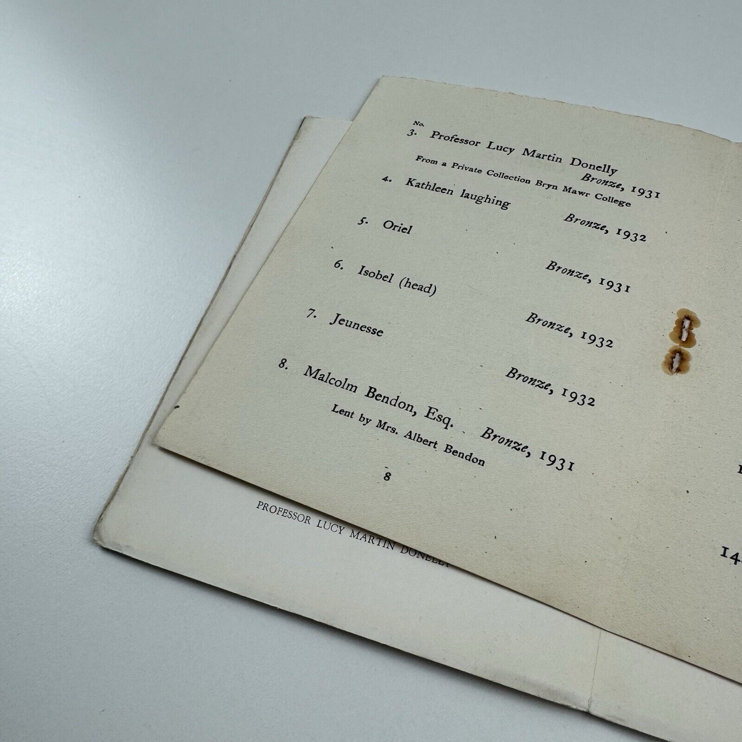 Jacob Epstein | The Leicester Galleries exhibition catalogue | Ernest Brown & Phillips, May 1933