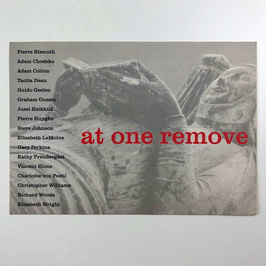 At One Remove | Private view invite | Henry Moore Institute 1997