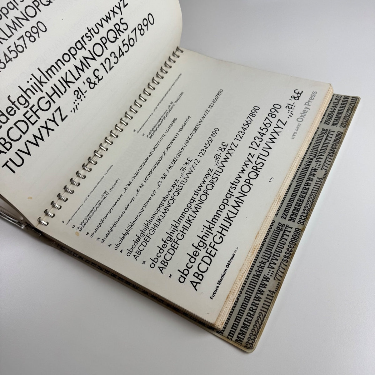 Oxley Press Limited Typefaces | folder of typefaces, c. 1970