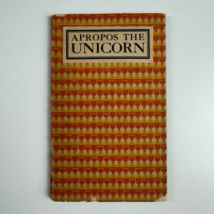 Apropos the Unicorn by Joseph Thorp | The Curwen Press c.1915
