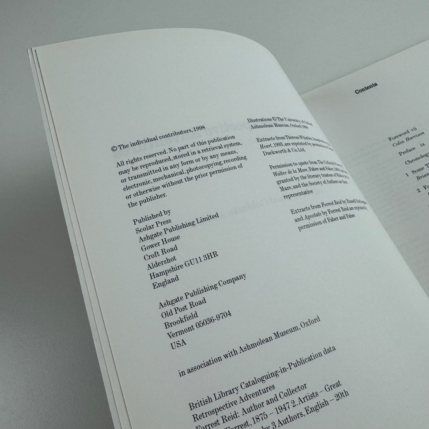 Retrospective Adventures. Forrest Reid: Author and Collector | Ashmolean Museum/Scolar Press, 1998