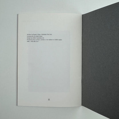 Stone Words | Wolseley Fine Arts | Pentagram, 2002 introduction by Ralph Beyer