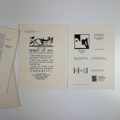 Variations on the typographer by Linda René-Martin Penrose Annual offprint 1962 signed by author